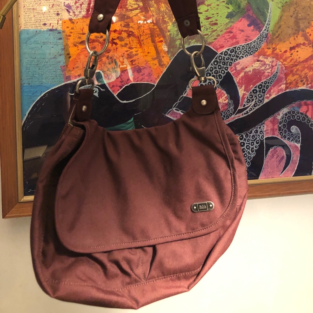 Maroon REI purse